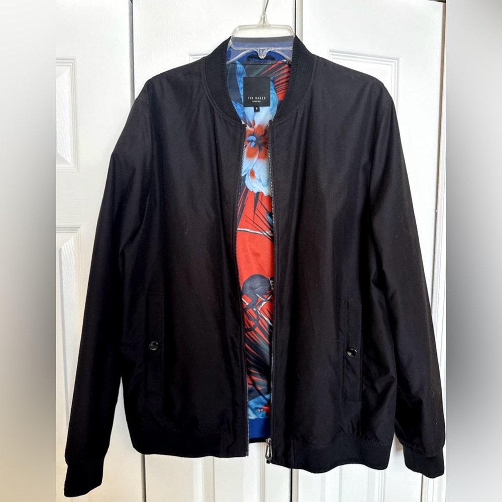 Ted Baker London Men’s Black Bomber Jacket